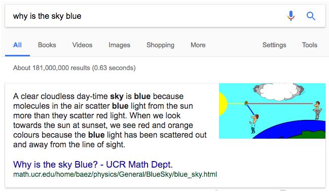 Google featured snippet